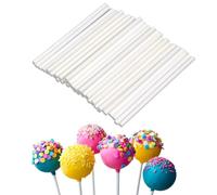 COYUN 100 Pezzi Bastoncini per Lecca Lecca, Bastoncini per Cake Pops,Steli per Cake Pop,Bastoncino per Lollipop in Carta,Cakepop Sticks per Fare Lecca -Lecca,Cottura Fai Da Te e Decorazioni per Torte