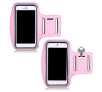 COYUN 2 Braccio Sportivo Universale Regolabile per Smartphone fino a 6,5 Pollici - Braccio Telefono Sport Porta Telefono Corsa a Piede Sport per Corsa a Piedi Rosa