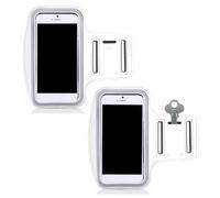 COYUN 2 pcs Fascia da Braccio Portacellulare Sport, Bianco