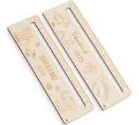 COYUN 2 PCS Strisce di Lettura Guidate, Legno Segnalibro Righello Da Lettura,Evidenziazione Delle Strisce Guidate di Lettura,per la Dislessia per Bambini, Insegnanti, Dislessia Persone