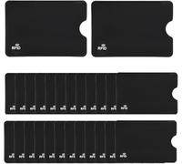 COYUN 24 Pezzi Porta-carte Nero, Blocco Di Protezione RFID, Blocco RFID Maniche per Carte di Credito Set Protezione per Carte di Identità Donne Uomini, Protezione Antifurto Per Carte Di Credito