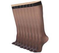 COYUN 4 Paia Gambaletto Donna Trasparente Calze Lunghe Setose, Calzettoni Donna Calze Gambaletto, Calzini Lunghi Donna, Gambaletti Elevata Elasticità Gambaletto Trasparente, Gambaletti Socks, Nero