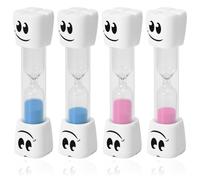 COYUN 4 Pcs Clessidra a Sabbia, Timer Per Clessidra, Timer da Cucina, Clessidre Colorato Timer dell'orologio,conto alla rovescia clessidra, Timer per Time Management (Rosa+Blu,2Minuti+3 Minuti)
