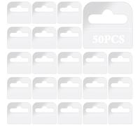 COYUN 50 pcs Ganci autoadesivi per quadri, da incollare, autoadesivi, con foro, Attaccaglie Adesive, linguette adesive trasparenti, Ganci Flessibili, da appendere per poster, foto, dipinti in cartone