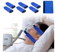 COYUN 6 pezzi Coperture CPAP, Confezione da mascherine CPAP Coprisedili universali per cinghie per il viso CPAP per il viso universali e riutilizzabili cuscinetti CPAP Strap Comfort Pad, blu