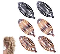COYUN 6 pezzi fermaglio per capelli a forma di pesce, pettine per capelli a banana, in resina, per coda di cavallo, catena, capelli, fermagli per capelli da donna, donne e ragazze