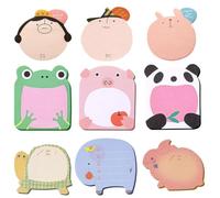 COYUN 9 Pacchetti Note Adesive Animali, Block Notes Bambini Colorati, Mini Note Adesive, Fogli Gadget Compleanno Bambini, Blocchetti Memo Adesivi, Regalini Festa Compleanno, Regali Per Bambini