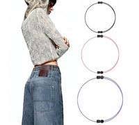 COYUN Crop Tuck Band per Camicie, Set di 3 Fasce Regolabili per Crop Tuck, Fascia Elastica Regolabile, Cintura Riutilizzabile per Crops Tucks,per Crops Top, Magliette, Camicie