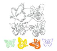 COYUN Fustelle in Metallo a Forma Di Fustella 3D Farfalla Stencil Da Taglio Farfalla Cutting Dies Muore Farfalla Cutting Dies Stampi per Scrapbooking Stencil Fai Da Te Goffratura