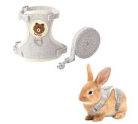COYUN guinzaglio per coniglio nano,accessori per conigli,imbracature,collari e guinzagli per piccoli animali,stoviglie con guinzaglio,pettorina coniglio,guinzaglio regolabile per 1,5-2,5 kg