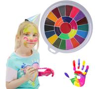 COYUN Tamponi di Inchiostro Colorato, Tamponi di Inchiostro per Impronte Digitali Lavabili in 24 Colori, Tampone per Timbro di Inchiostro Non Tossico e Sicuro per la pittura su stoffa