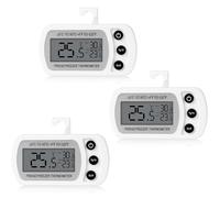 Cozary 3 Pezzi Termometro Digitale del Frigorifero Cucina, Magnetico Termometro Frigo con Gancio, Conversione ℃ /℉, Display LCD, per Casa, Ristoranti