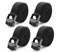Cozary 4 Pezzi Cinghie di Fissaggio 2M, Cinghie a Cricchetto con Fibbia da 20MM, Sicura del Carico Resistenza Fino a 250KG, Cinghia di Ancoraggio con Chiusura per Moto Truck