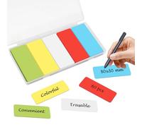 Cozary 80 Pezzi Etichette Magnetiche Scrivibili, 80x30mm Riutilizzabili Calamite Targhette per Lavagna Magnetica, Frigoriferi e Altri Superfici Magnetiche