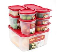 Cozary Contenitori Ermetici per Alimenti con Coperchio, 10 Pezzi Meal Prep Conte