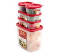 Cozary Contenitori Ermetici per Alimenti con Coperchio, 5 Pezzi Meal Prep Conten