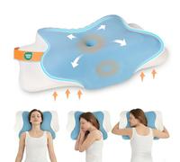 Cozary Cuscino Cervicale per Dormire, Cuscino Memory Foam, Cuscini per Cervicale Ergonomico per Dorme di Lato, Sulla Schiena e Sulla Pancia