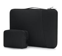 Cozary Custodie PC 14 Pollici Portatile, Custodia Computer Notebook, con Piccola Custodia, Leggera Impermeabile Borsa Porta PC con Tasca Frontale, per MacBook Air/Huawei/Lenovo/HP/Samsung, Nero