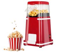 Cozary Macchina Popcorn, Macchina Per Popcorn ad Aria Calda Da 1200 W Con Misurino, One-Touch,Senza Grassi, 2 Minuti Veloce, per il Cinema Casa, le Serate Cinematografiche,Natale, le Feste,Retro