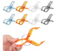 Cozary Mollette per Bucato Grandi, 8 Pezzi Lettino da Spiaggia Antivento, Plastica Mollette per Telo Mare per Trapunta, Asciugamani, Coperta