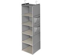 Cozary Organizer Armadio da Appendere 5 Ripiani, Organizzatore Armadio Pieghevol