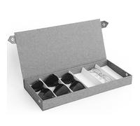 Cozary Porta Occhiali Multiplo - Custodia Rigida per Occhiali con Coperchio e Chiusura a Pressione, Spazio Ampio per Occhiali e Gioielli