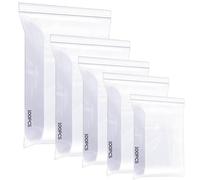 Cozary Sacchetti di Plastica Trasparenti 500 Pezzi, 5 Misure Sacchetti Alimenti Richiudibili, Buste Plastica Zip, Ziplock Bags Chiusura con Cerniera per Gioielli, Componenti Elettronici