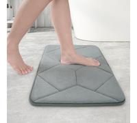 Cozary 60 x 40 cm Tappeto da Bagno in Schiuma di Memoria Assorbente, Antiscivolo, Tappeto da Bagno, Lavabile, per la Cucina, la Camera da Letto, il Bagno e l'ingresso