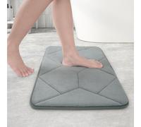 Cozary Tappeto da Bagno in Schiuma di Memoria Assorbente, Antiscivolo, Tappeto da Bagno, Lavabile, per la Cucina, la Camera da Letto, il Bagno e l'ingresso, 60 x 40 cm