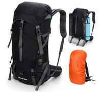 Cozary Zaino Trekking 70L Anti-Strappo Impermeabile con Copripioggia, Sistema Traspirante per Escursionismo Campeggio Montagna