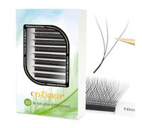 COZBIRD Extension Ciglia W 3d Ventagli Volume Ciuffetti Premade Natural Fluffy 0.07 D curl 8-15mm Mix