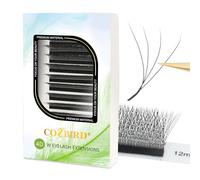 COZBIRD Extension Ciglia W 4d Ventagli Volume Ciuffetti Premade Natural Fluffy 0.07 D curl 8-15mm Mix