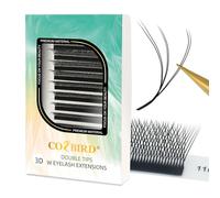 COZBIRD Extension Ciglia WW 3d 6d Ventagli Volume Ciuffetti Premade Natural Fluffy 0.07 C Curl 8-15mm Mix