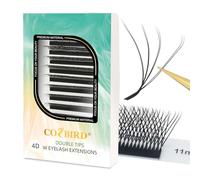 COZBIRD Extension Ciglia WW 4d 8d Ventagli Volume Ciuffetti Premade Natural Fluffy 0.07 D curl 8-15mm Mix