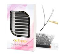 COZBIRD Extension Ciglia yy 2d 4d Ventagli Volume Ciuffetti Premade Natural 0.07 D curl 8-15mm Mix