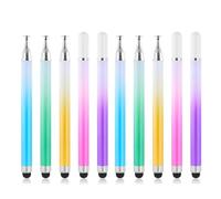 COZERI Confezione da 10 penne a sfera e touchpen ad alta precisione per tutti gli smartphone e tablet, ideali per disegnare, scrivere, prendere appunti e modificare video, punta in silicone per