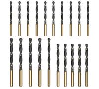 COZERI Set di 20 punte per trapano in metallo cobalto, 3 mm, 4 mm, 5 mm, oro, per acciaio inossidabile, metallo duro, ghisa, rame, alluminio, legno, HSS Twist Cobalto, compatibili con Bosch