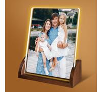Cozifitgear Regali personalizzati Luce notturna a LED, Targa acrilica personalizzata con foto, Lampada a LED personalizzata, Cornice per foto, Regalo per genitori, Regali di compleanno di Natale