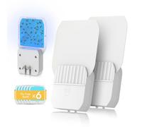 Cozlite Trappole per moscerini della frutta per interni, trappola per mosche con luce UV e carte di colla, trappola per moscerini, zanzare, falene e altro ancora, trappola per insetti per casa, cucina