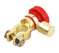 Cozlly Staccabatteria Auto, Terminali Morsetti di Batteria 12V, Interruttore Batteria Auto Morsetto15.5-17mm, Batteria Terminali, Connettore a Scollegamento Rapido Batteria - Rosso/Nero (Rosso)