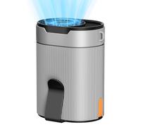 COZOME Ventilatore portatile, piccolo ventilatore a T con clip, ventilatore a vita ricaricabile, ventilatore a cintura turbo con corda per appendere, 4 spessori di vento, USB C, 6600 giri/min, ideale