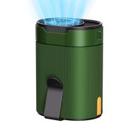 COZOME Ventola ricaricabile in vita, ventole portatili con durata della batteria 25H, ventilatore regolabile a 4 velocità, ventilatore turbo personale a doppia clip 6600 giri/min, ventilatore da collo