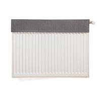 Cozomiz Copertura Antipolvere per Radiatore Riscaldante Coperture per Radiatori per la Casa Copertura per Termosifone Copertura Lavabile per Riscaldatore 140cm L x 10cm La Grigio