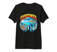 Cozumel Messico Caraibi Snorkeling Diving Travel Design Maglietta Premium