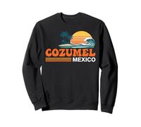 Cozumel Messico Vintage Sunset Island Felpa