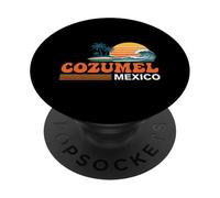 Cozumel Messico Vintage Sunset Island PopSockets PopGrip Adesivo
