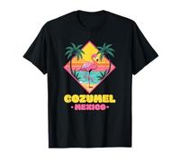 Cozumel Mexico Souvenir Vacation Travel Uomo Donna Flamingo Maglietta