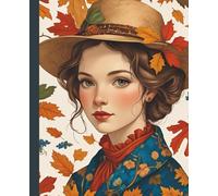 Cozy Academia Notebook | Autumn Writer Journal | Teens Girls Women: 120 Lined Wide Rule pages, 7.5 x 9.25 inches, diary, self care, gift, office supply