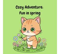 Cozy Adventure: Fun in spring: 40 Easy Thick Line Drawings with Cats, Flowers, and Kawaii Friends. Ideal for Kids and Adults.