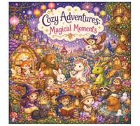 Cozy Adventures: Magical Moments: A Cute Animated Coloring Book for Teens & Adults Featuring Enchanted Forests, Friendly Dragons, Magical Cottages, Cozy Witches, Fairies & Whimsical Fantasy Scenes